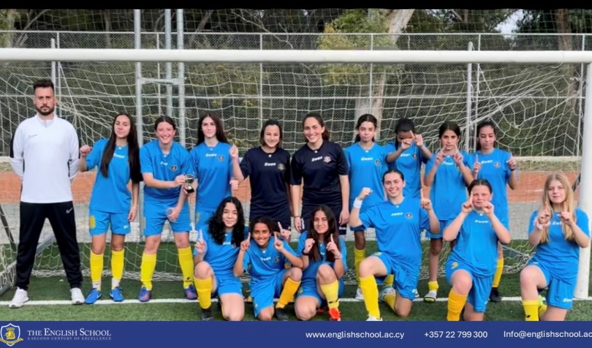 The English School Girls U15 Shines in a Stunning Victory Over AEK Larnaca